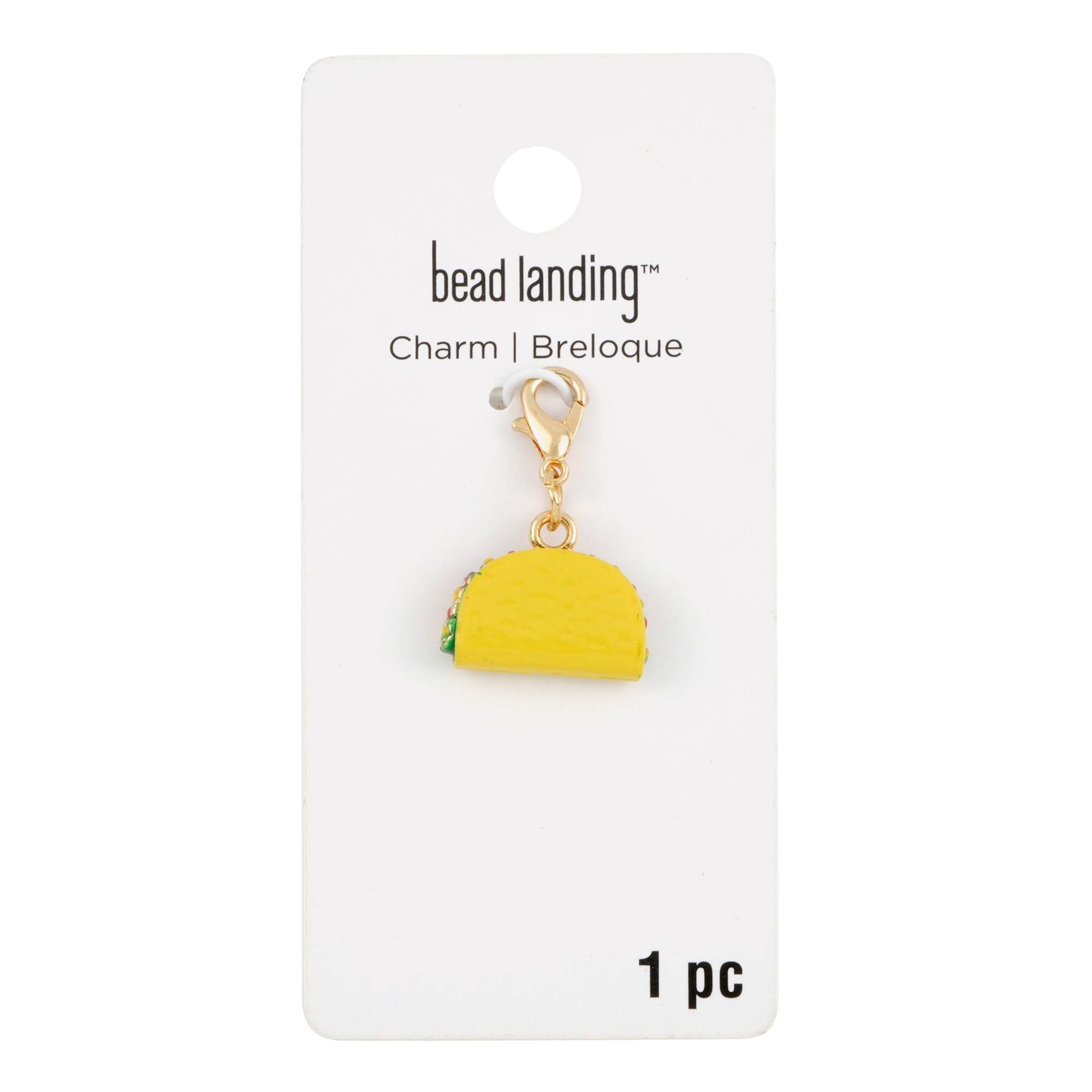 12 Pack: Taco Charm by Bead Landing™